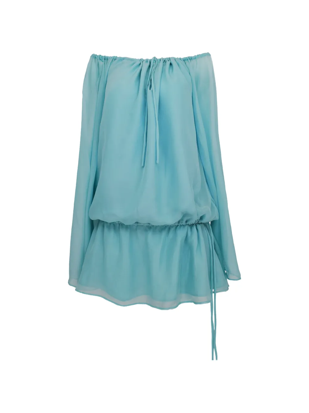 AZEEZA Elina chiffon mini dress - Blu