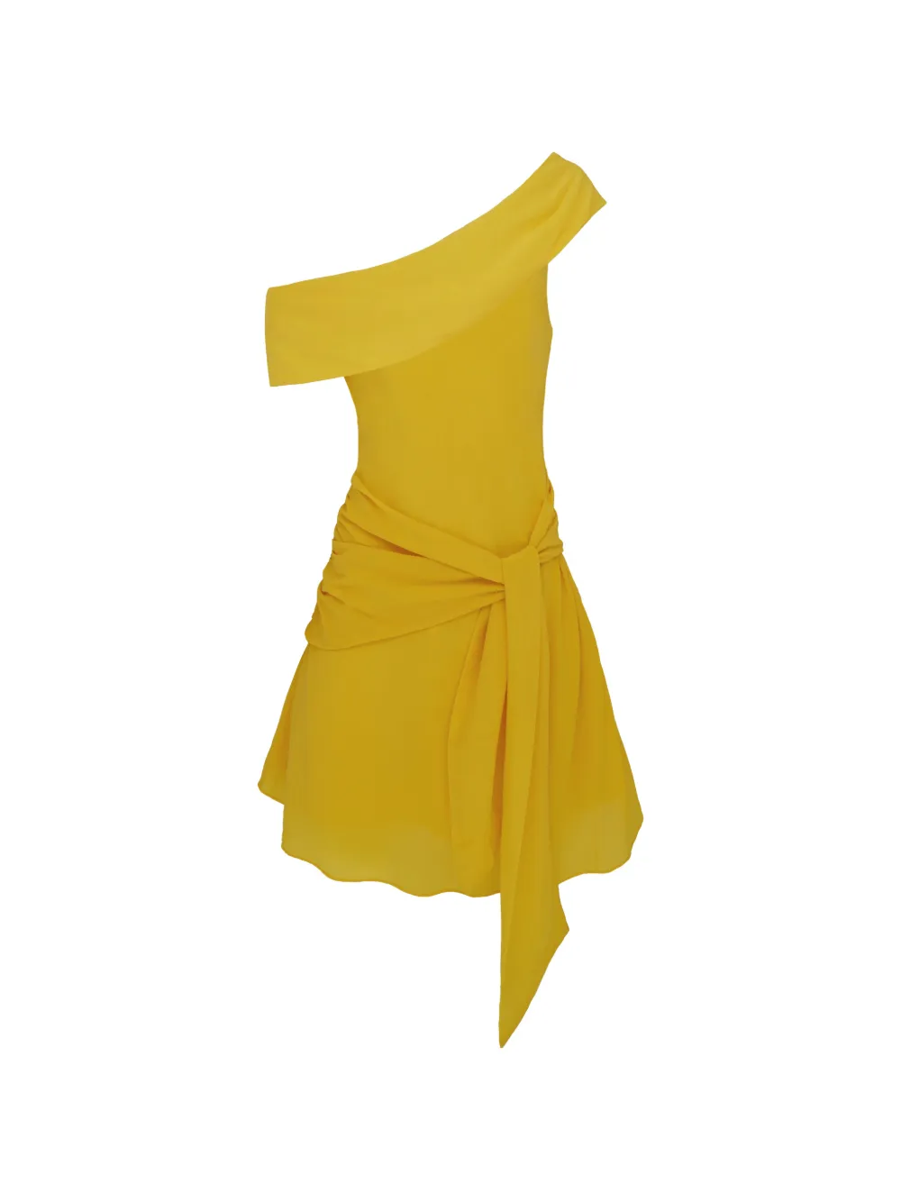 AZEEZA Kavari one-shoulder mini dress - Giallo