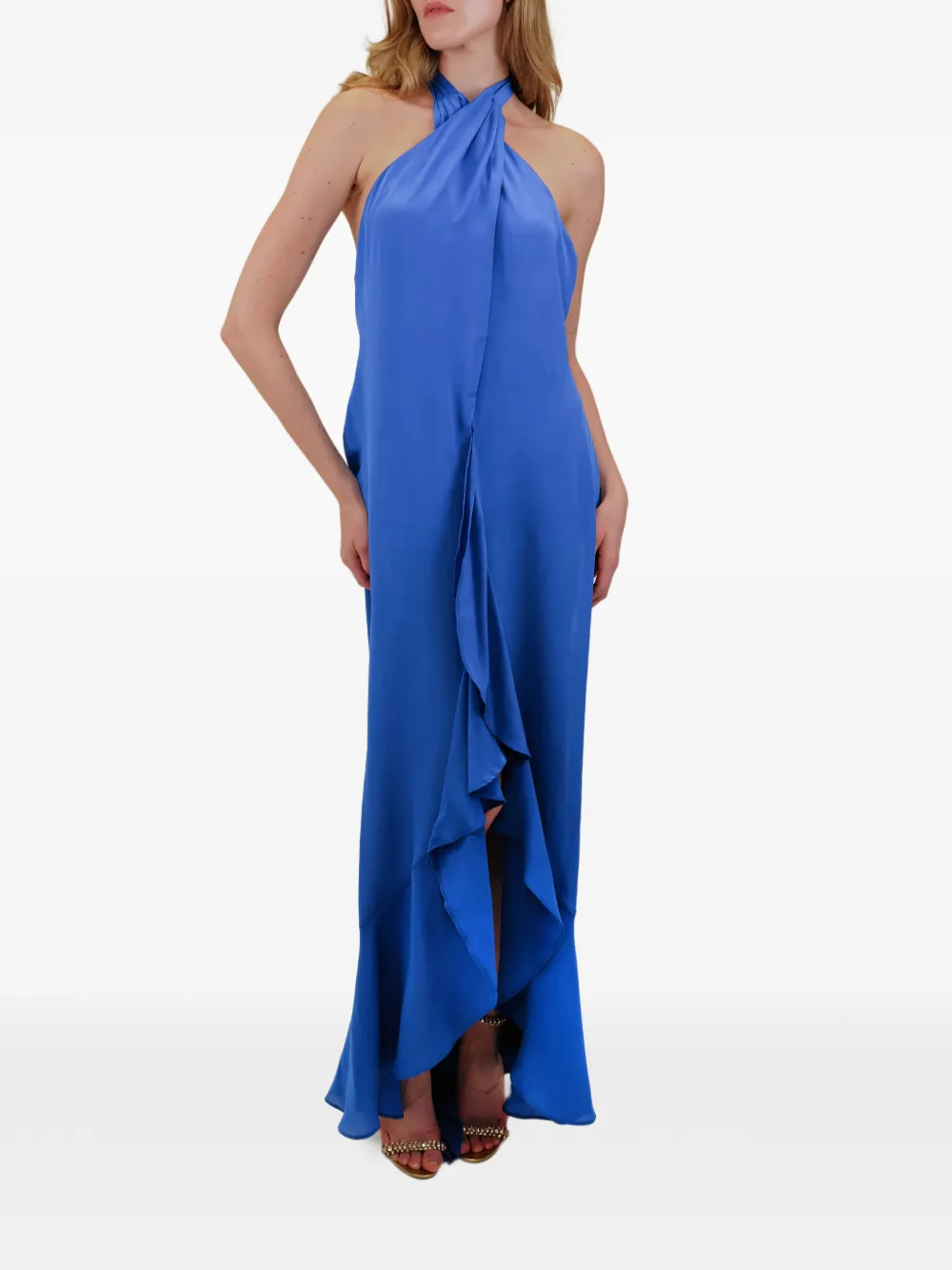 Azeeza Bari Ruffled Dress - Blue 