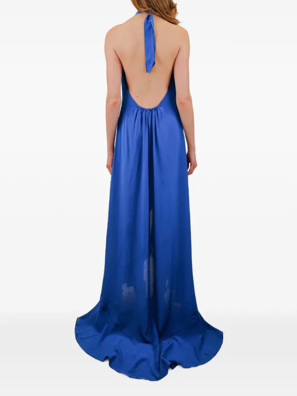 azeeza blue dress Azeeza Bari Ruffled Dress