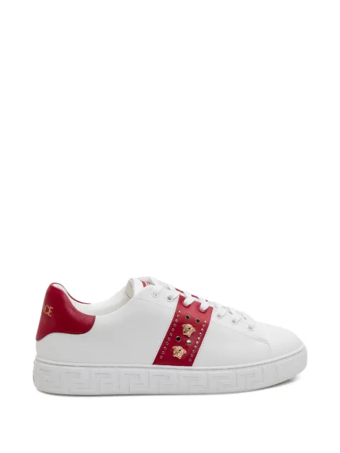 Versace Greca studded-embellishment sneakers
