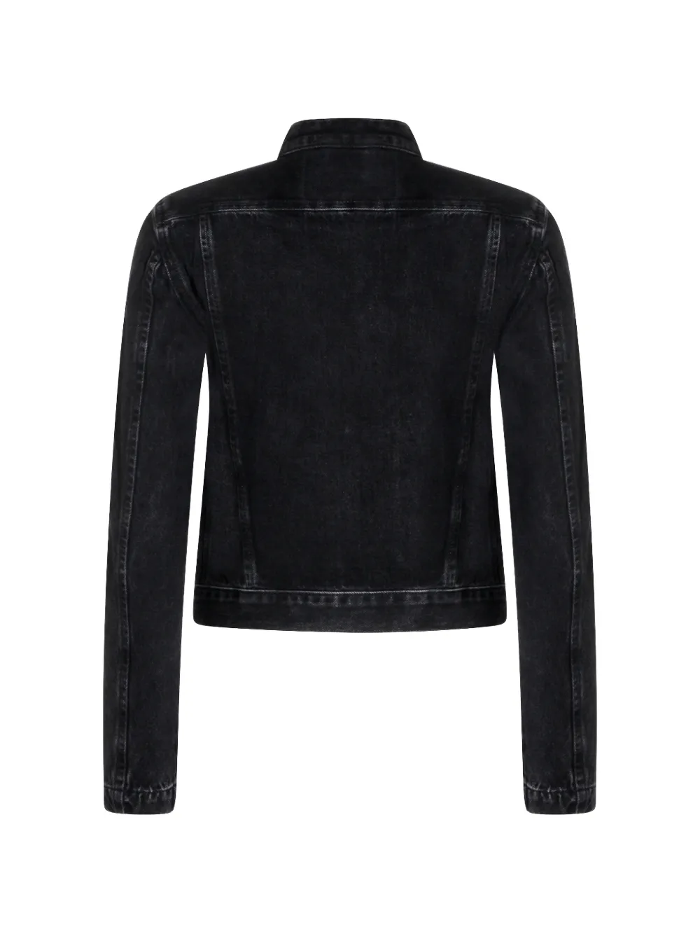 Diesel Moto denim jack met clean-wash effect Zwart