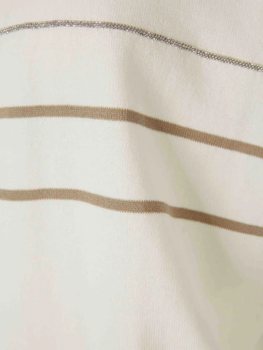 Peserico Gestreept T-shirt Beige