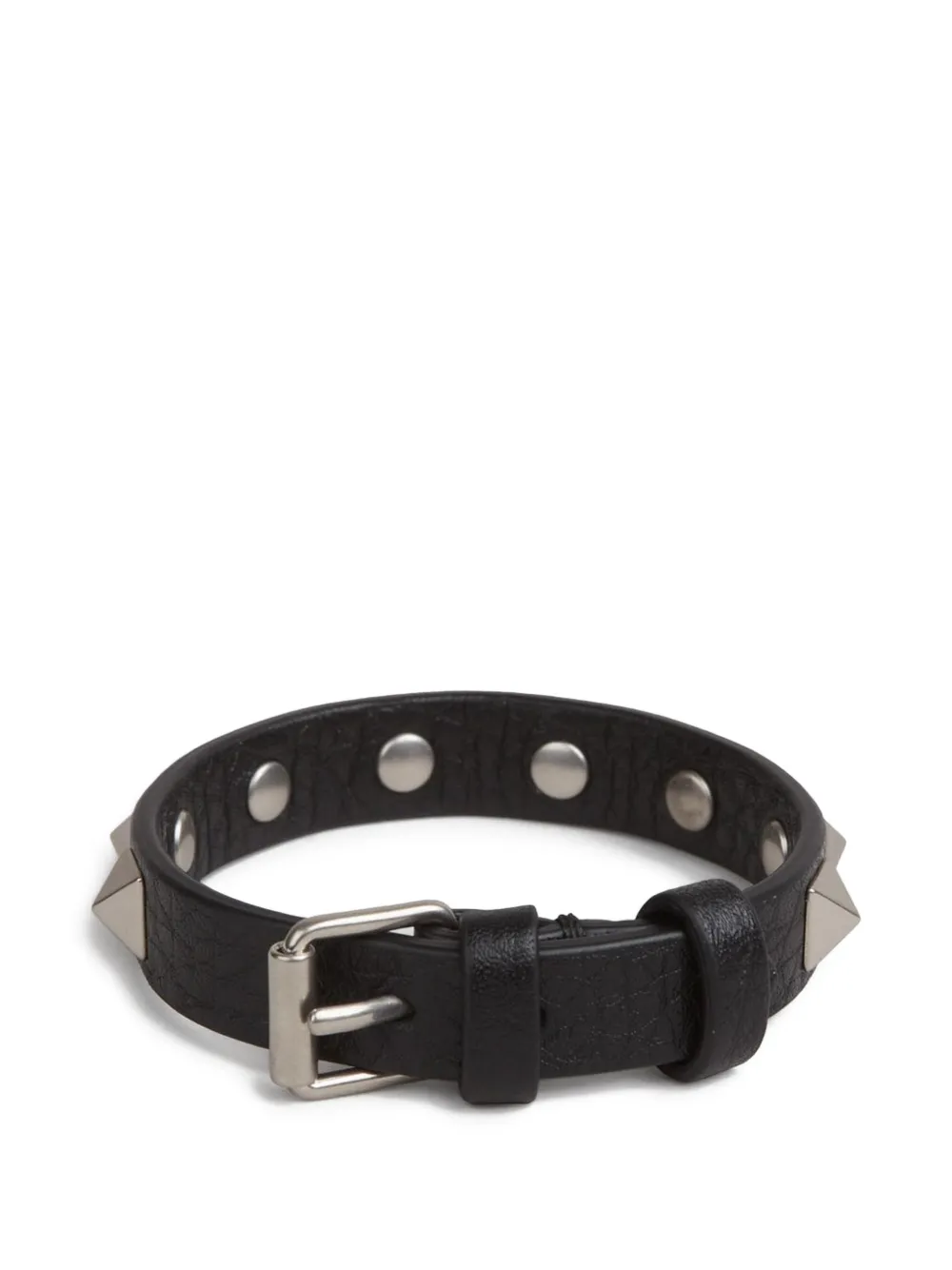 Valentino Garavani rockstud leather bracelet - Nero