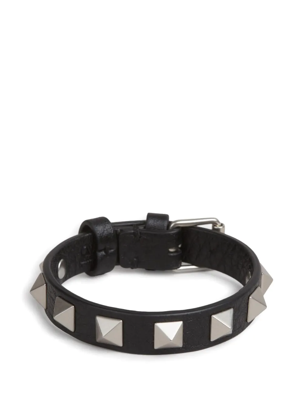 Valentino Garavani rockstud leather bracelet - Nero