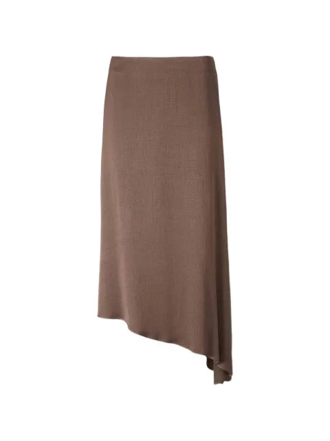 Peserico asymmetric-hem midi skirt