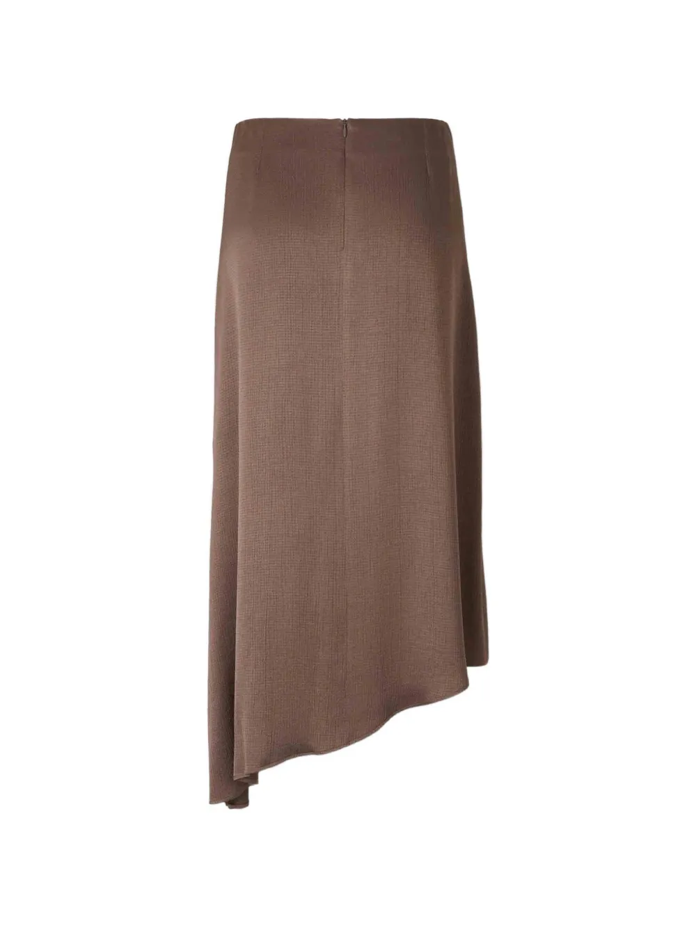 Peserico asymmetric-hem midi skirt - Bruin