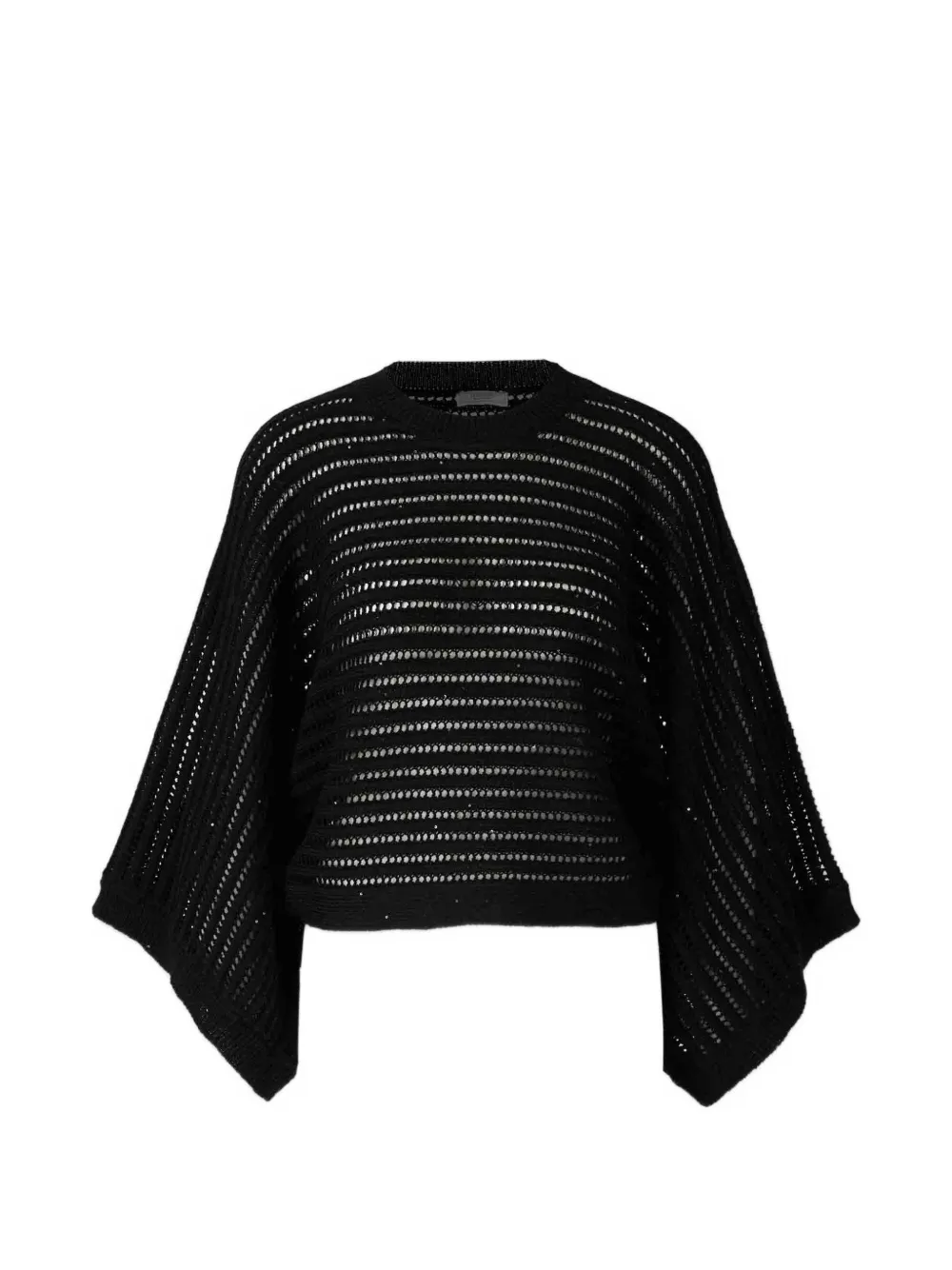 Peserico open-knit sweater - Nero