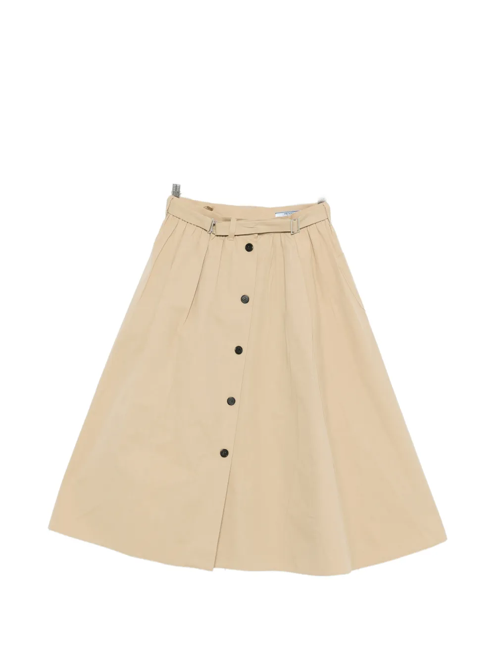 Prada button belted midi skirt - Toni neutri