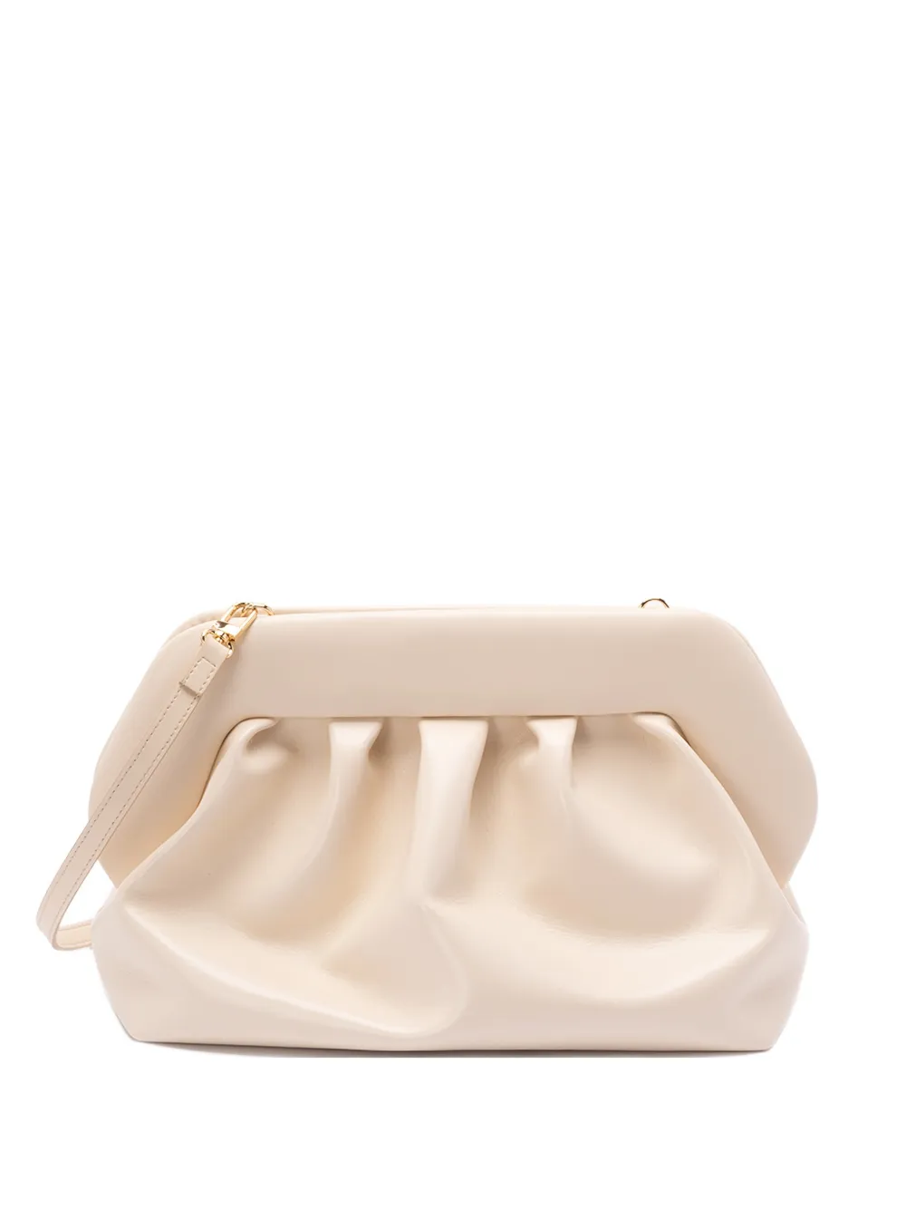 Themoirè Bios ruched clutch bag - Toni neutri