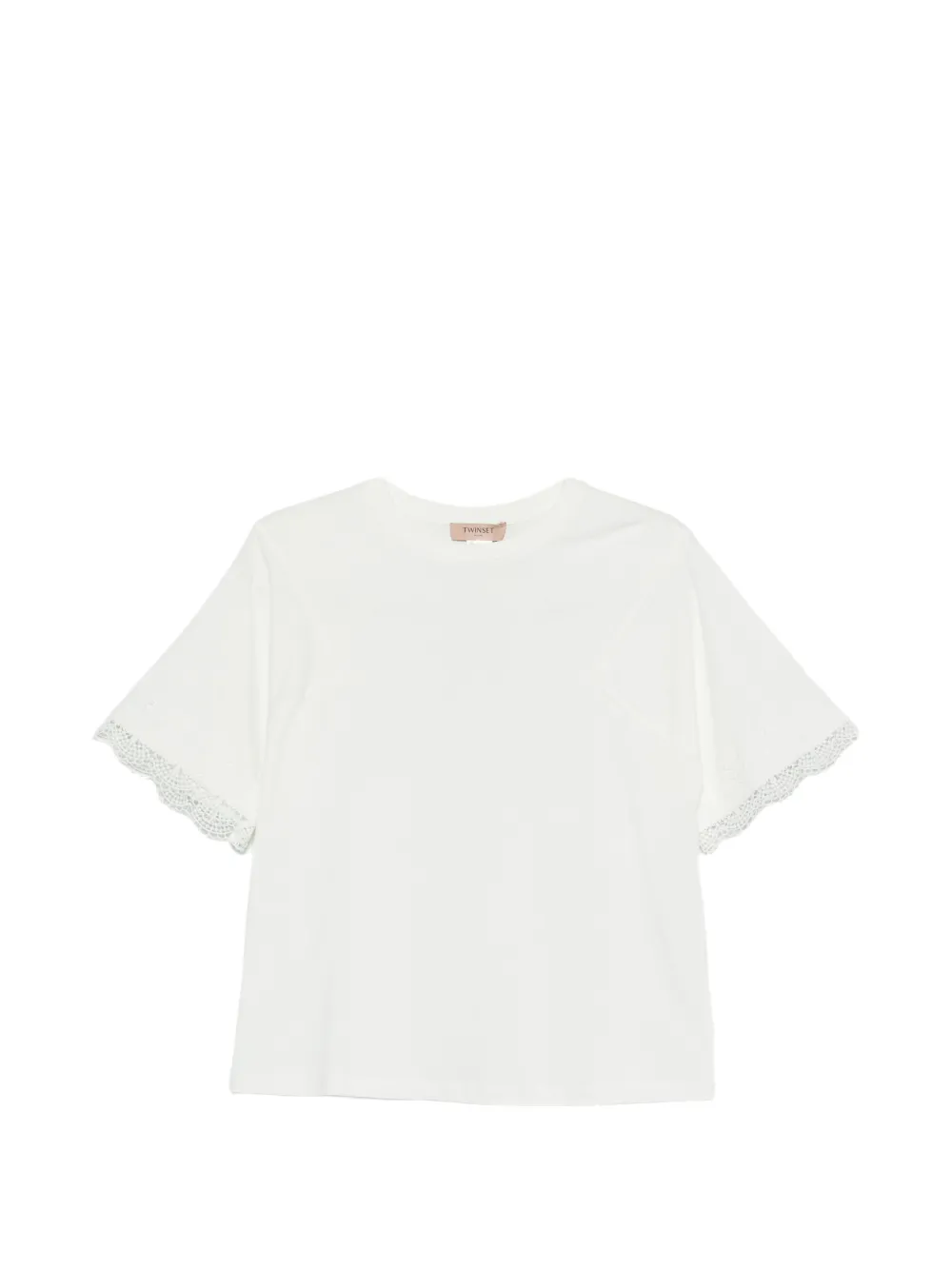 TWINSET lace T-shirt - Bianco