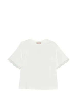 TWIN-SET - 新品ツインセット 袖レース　Tシャツ　グリーン  #XS　TWIN-SET TWINSET T-Shirts & Jersey Shirts for Women - Shop on FARFETCH