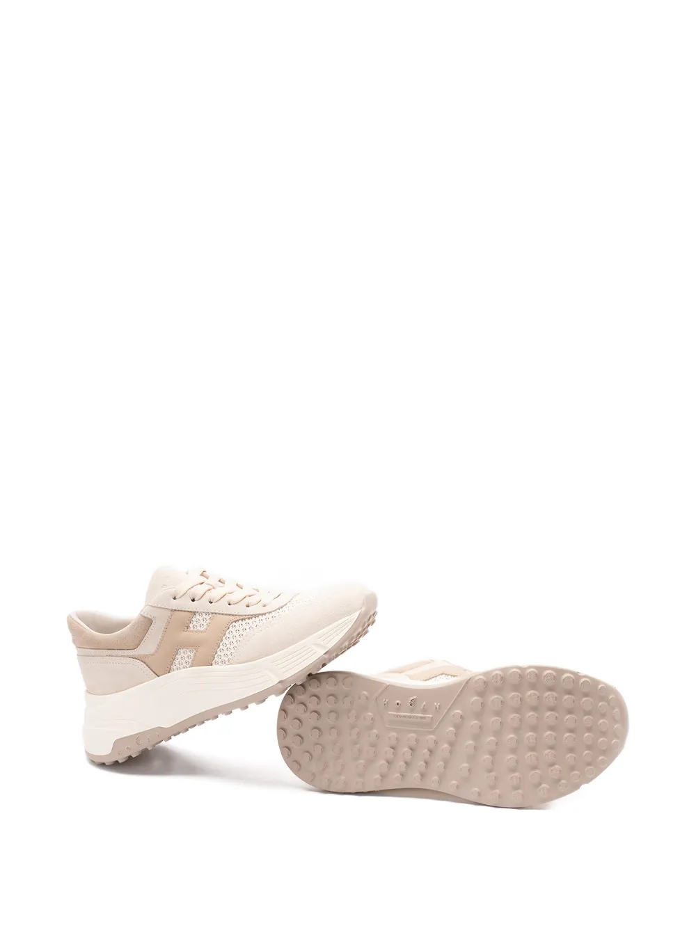 Hogan Hi-Fi platform sneakers Beige