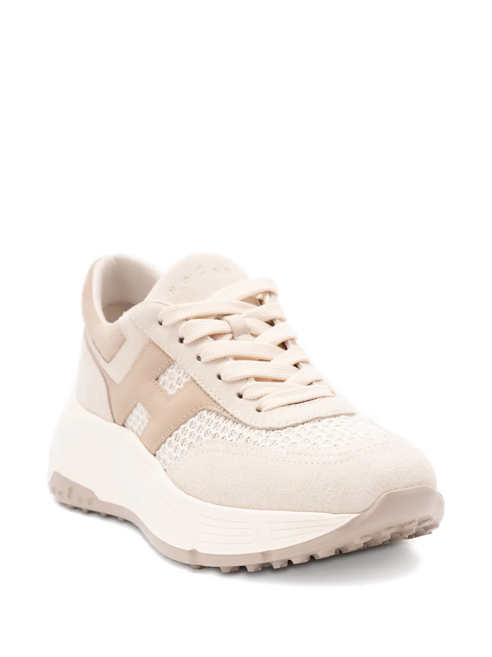 Hogan Hi-Fi platform sneakers Beige