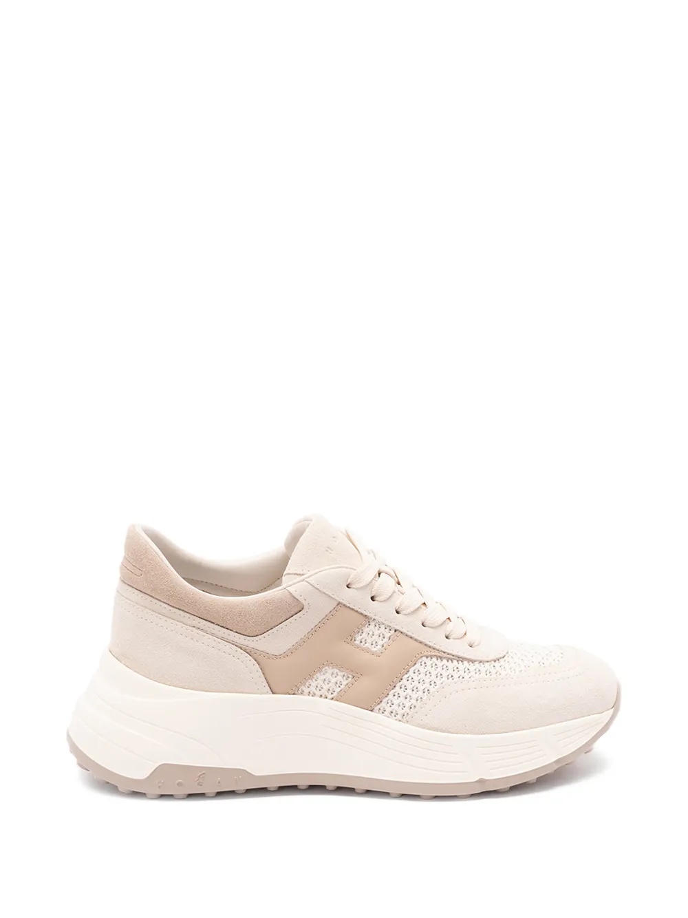 Hogan Hi-Fi platform sneakers Beige