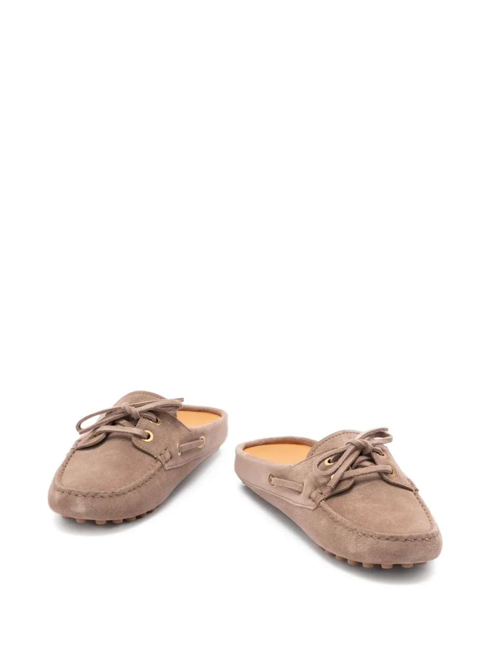  Tod's Glove Gommino Lace-up Mules - Neutrals 
