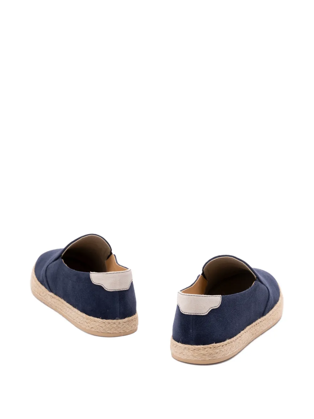 Brunello Cucinelli suede jute espadrilles Blauw