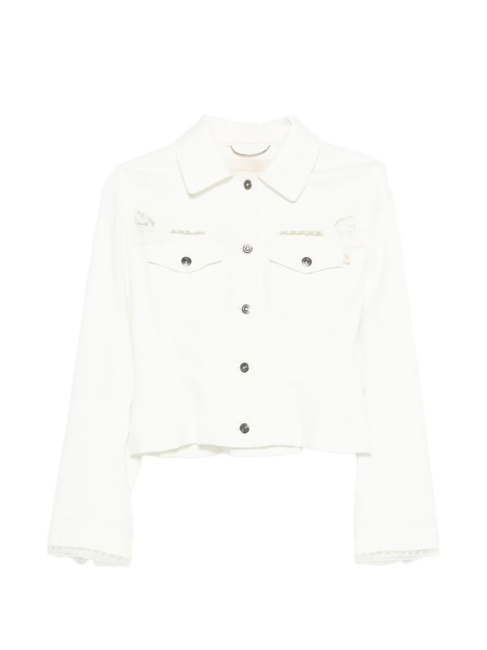 Ermanno Scervino lace detail jacket - Bianco