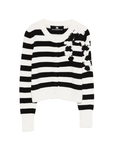 Ermanno Scervino striped floral cardigan