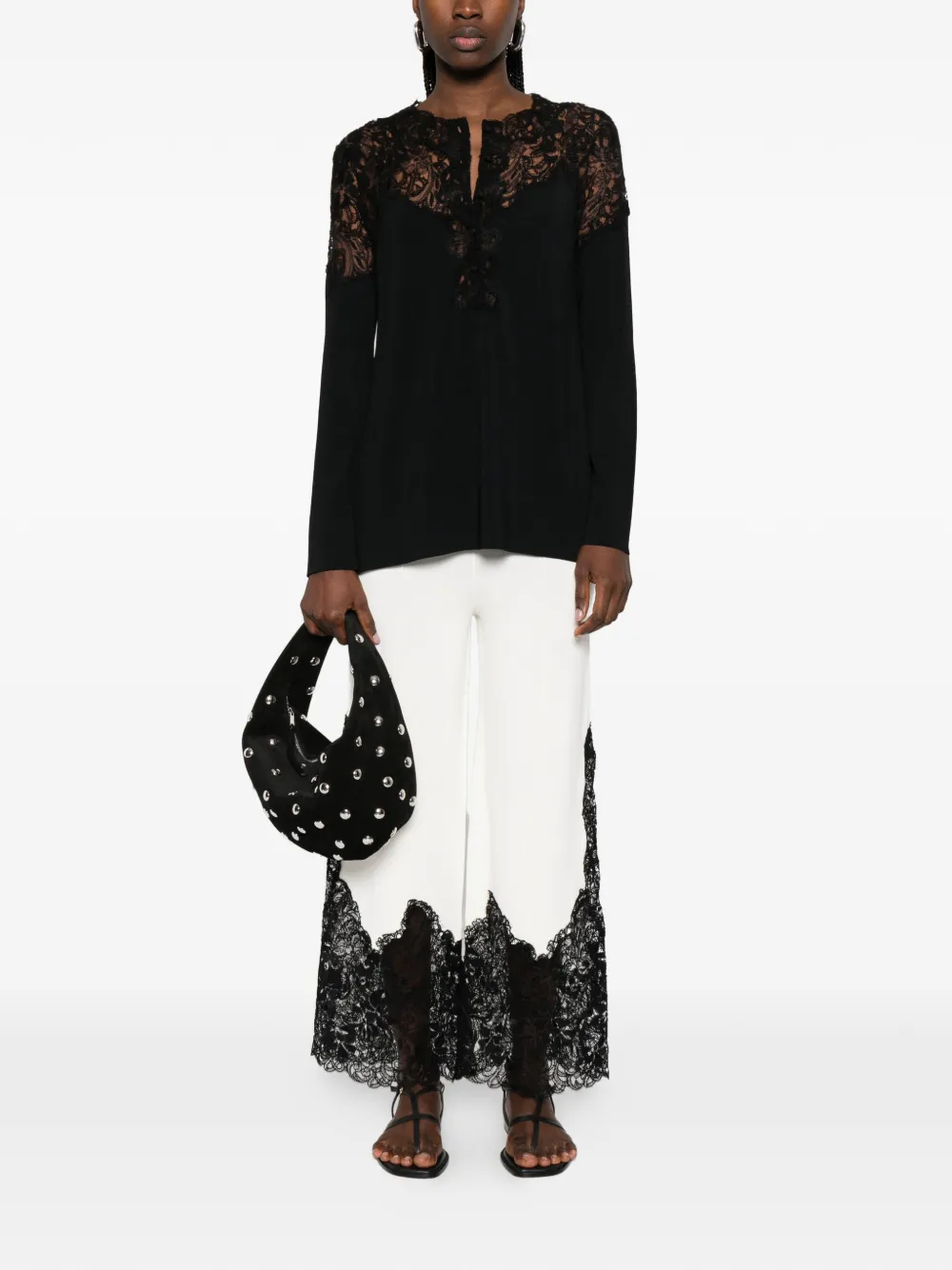  Ermanno Scervino Lace Blouse - Black 