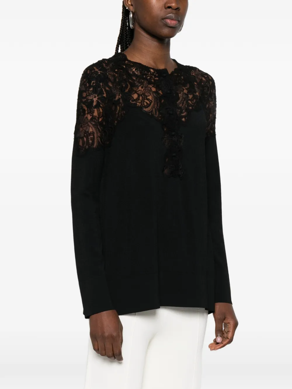  Ermanno Scervino Lace Blouse - Black 