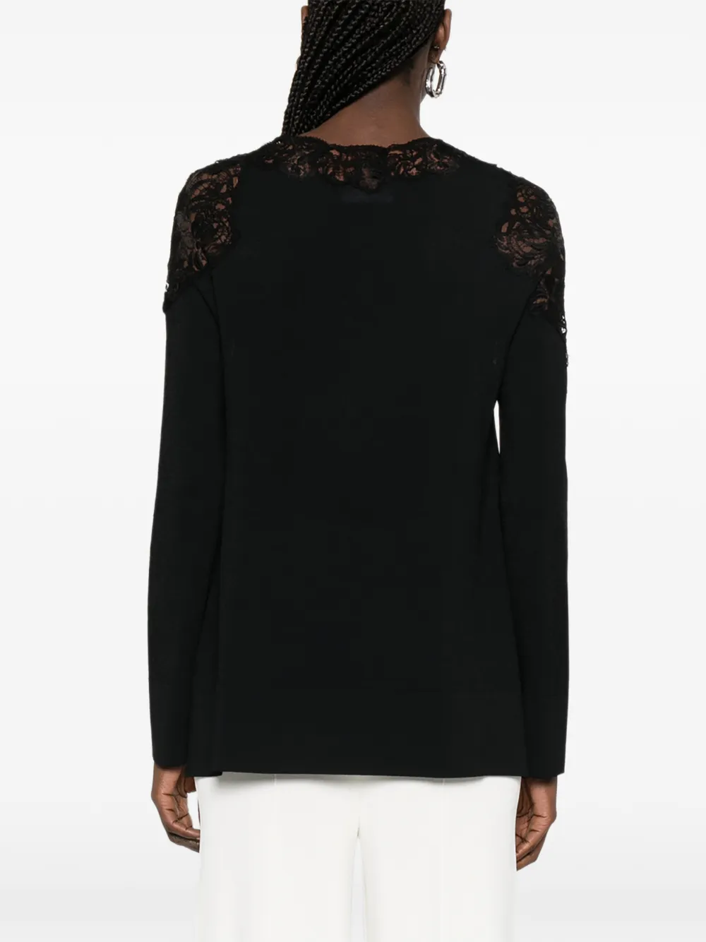 Ermanno Scervino Blouse met kant Zwart