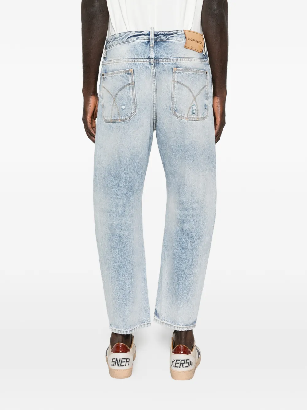 DSQUARED2 Bro gerafelde jeans Blauw