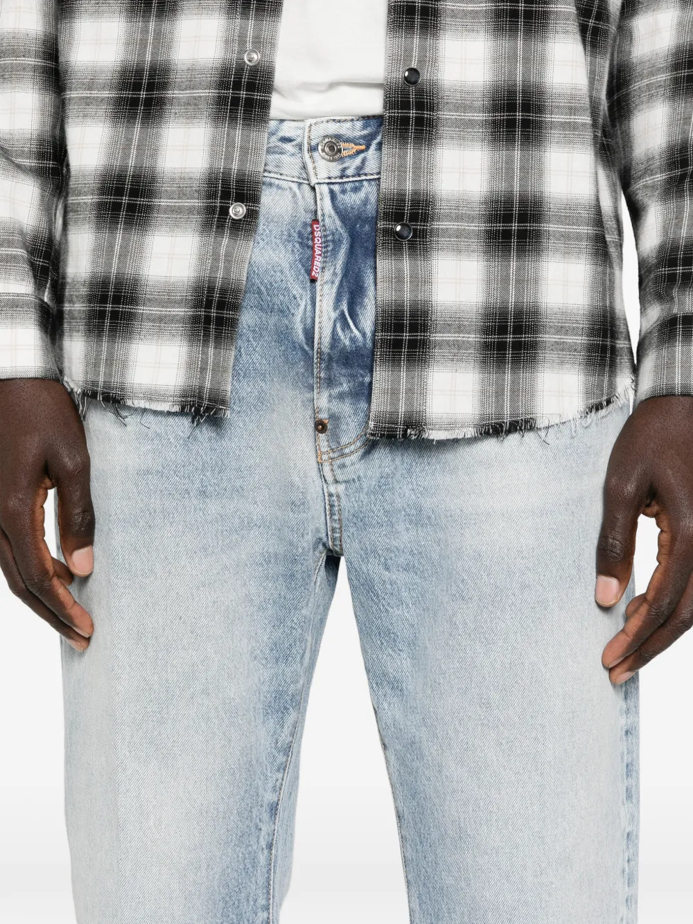 DSQUARED2 Bro gerafelde jeans Blauw