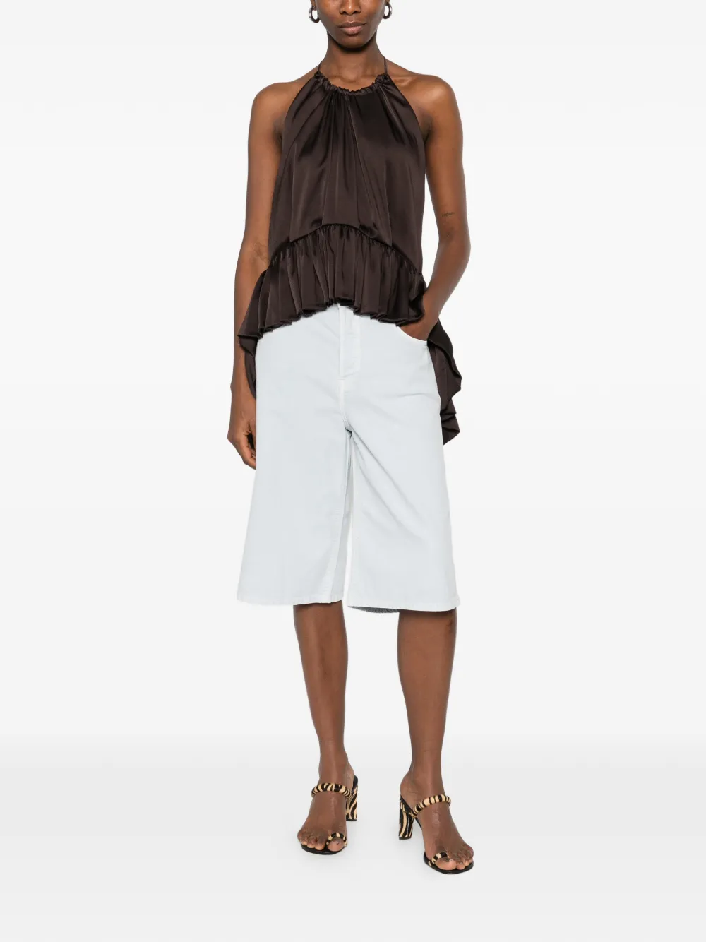 Haikure New Becky Twill shorts met 45 zakken Blauw