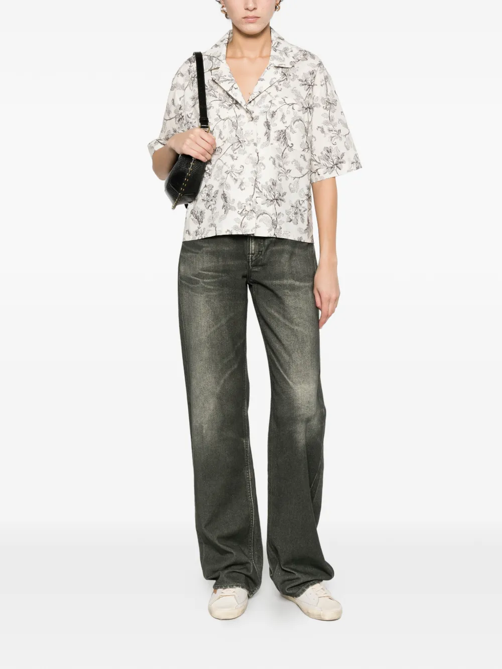  Golden Goose Floral-print Shirt - Neutrals 
