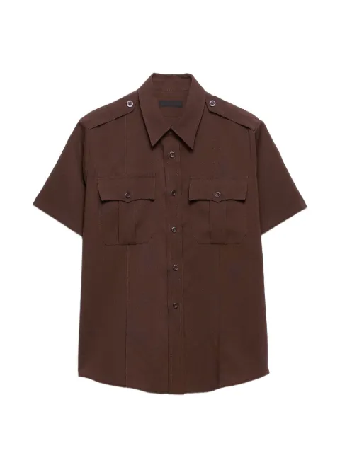 Prada patch-pocket short-sleeve shirt