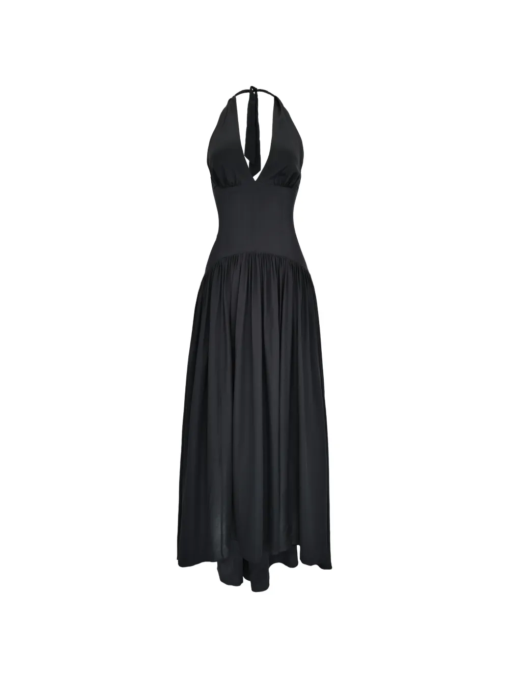 AZEEZA Zsa Zsa CDC halterneck gown dress - Nero