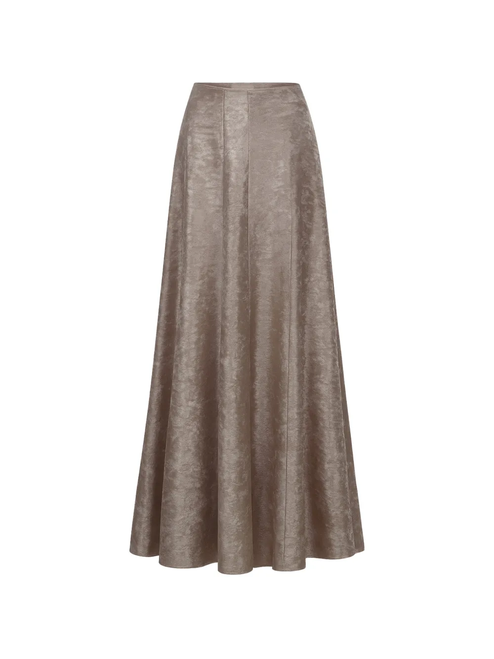 AZEEZA Soren lamé maxi skirt - Toni neutri
