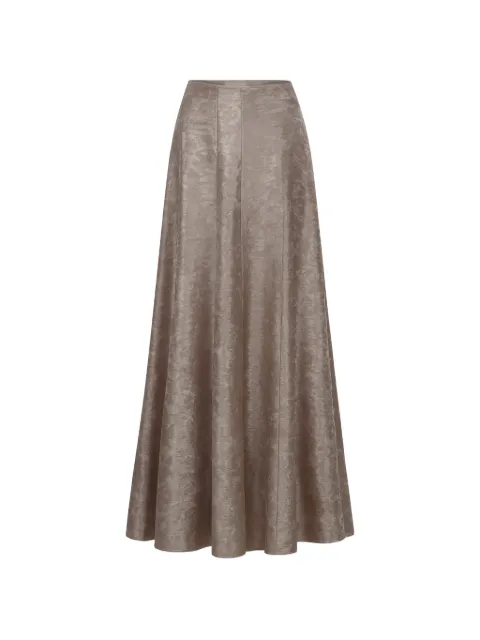 AZEEZA Soren lamé maxi skirt