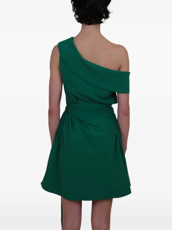 azeeza green dress Kavari one-shoulder Tie Mini | PAGEANT GOWNS
