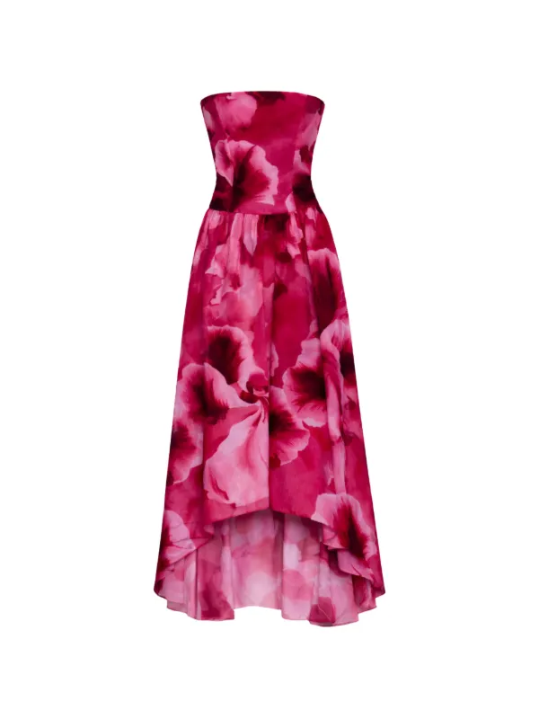azeeza pink dress Usha Taffeta Midi Dress
