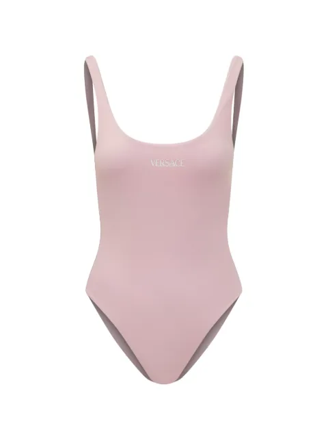 Versace traje de baño con logo estampado