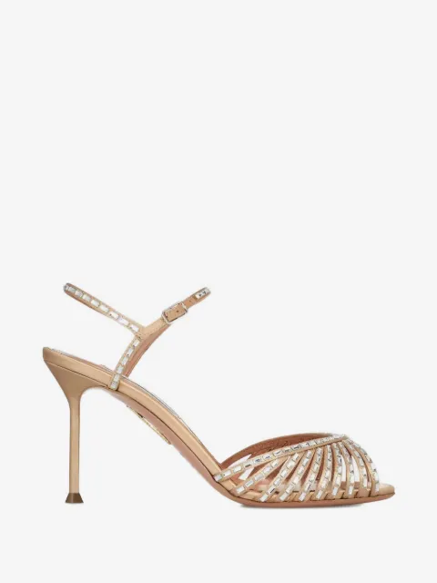 Aquazzura Hold Me embellished stiletto sandals