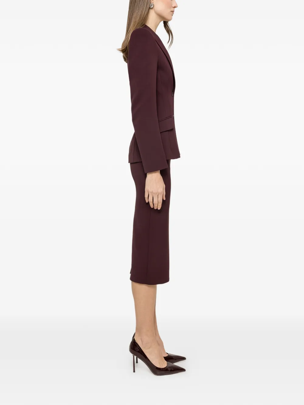  Nissa Single-breasted Blazer - Purple 