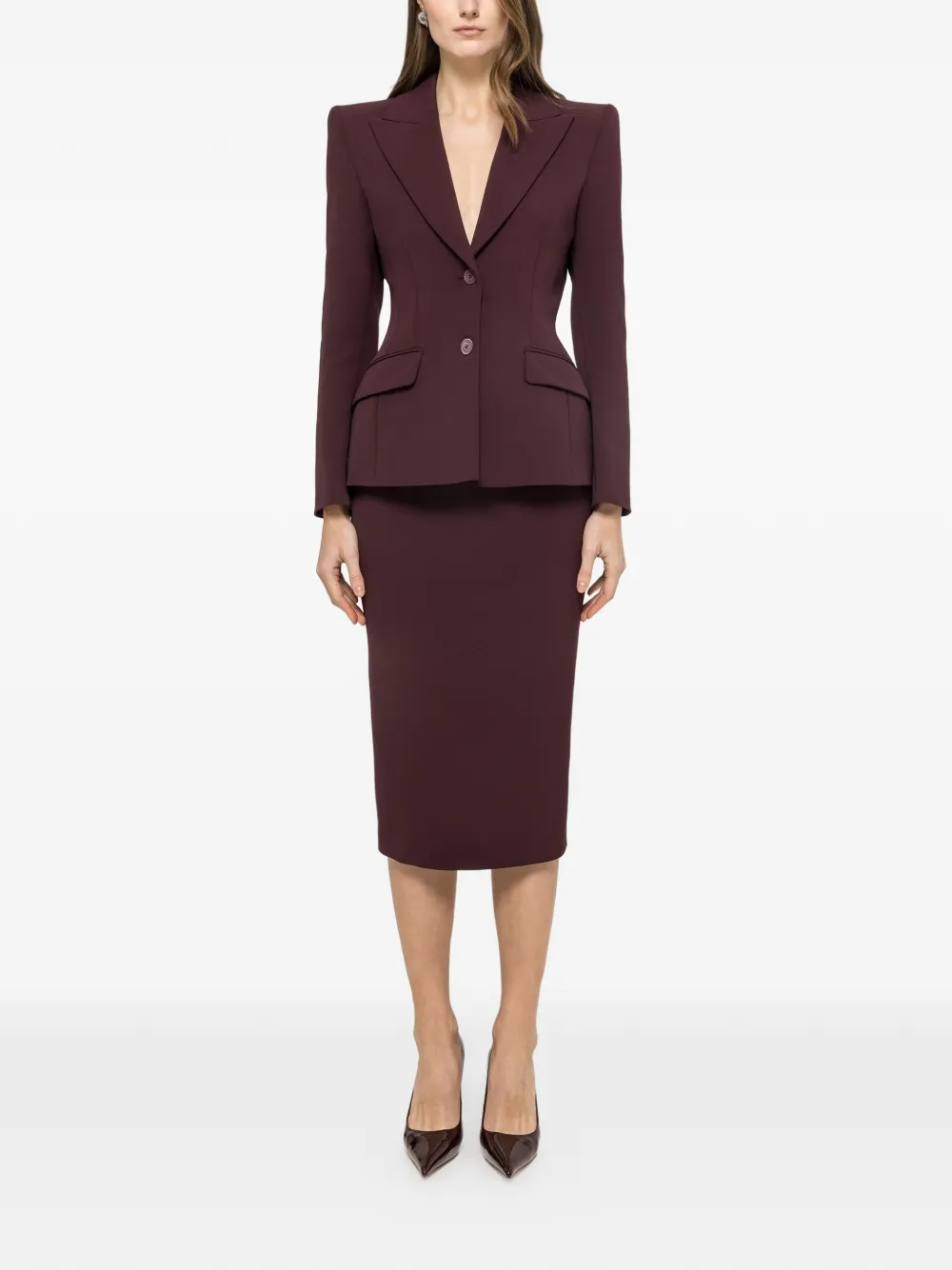  Nissa Single-breasted Blazer - Purple 