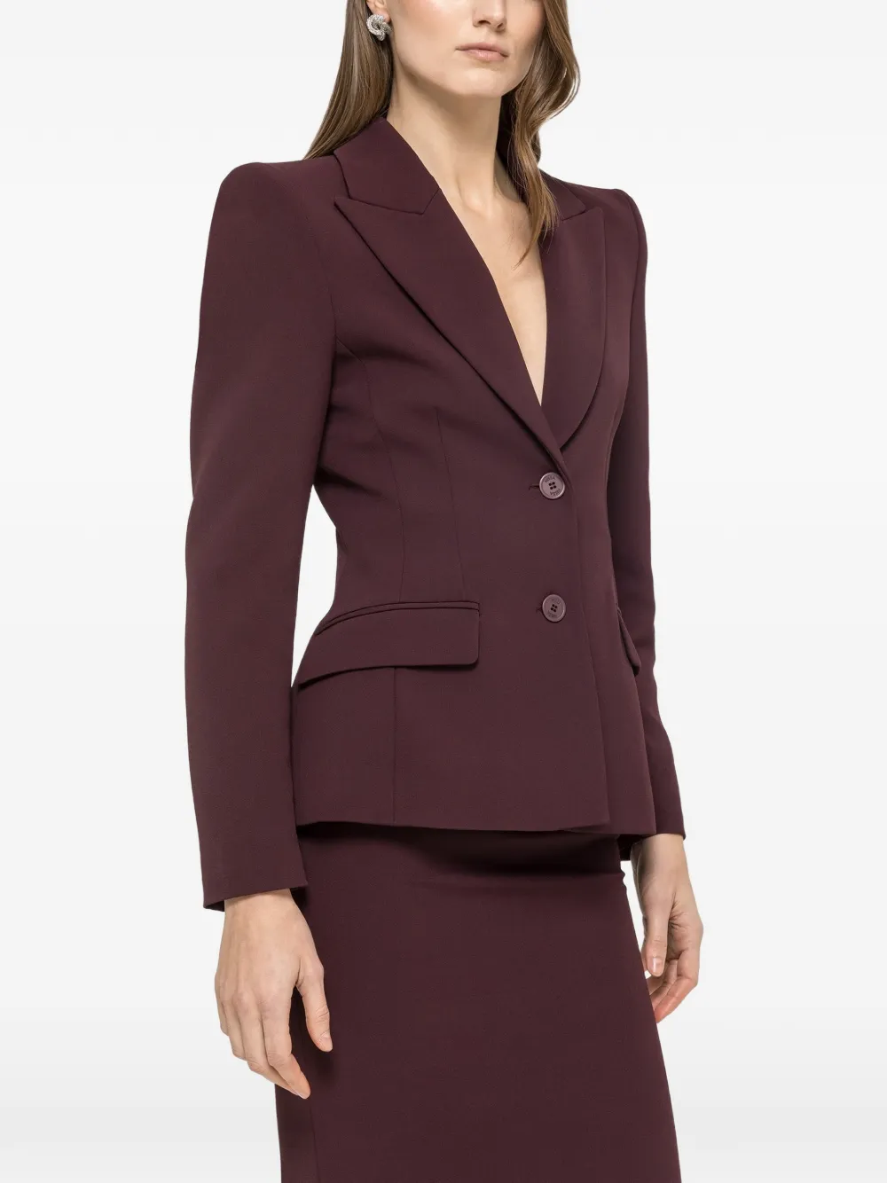 NISSA single-breasted blazer - Viola