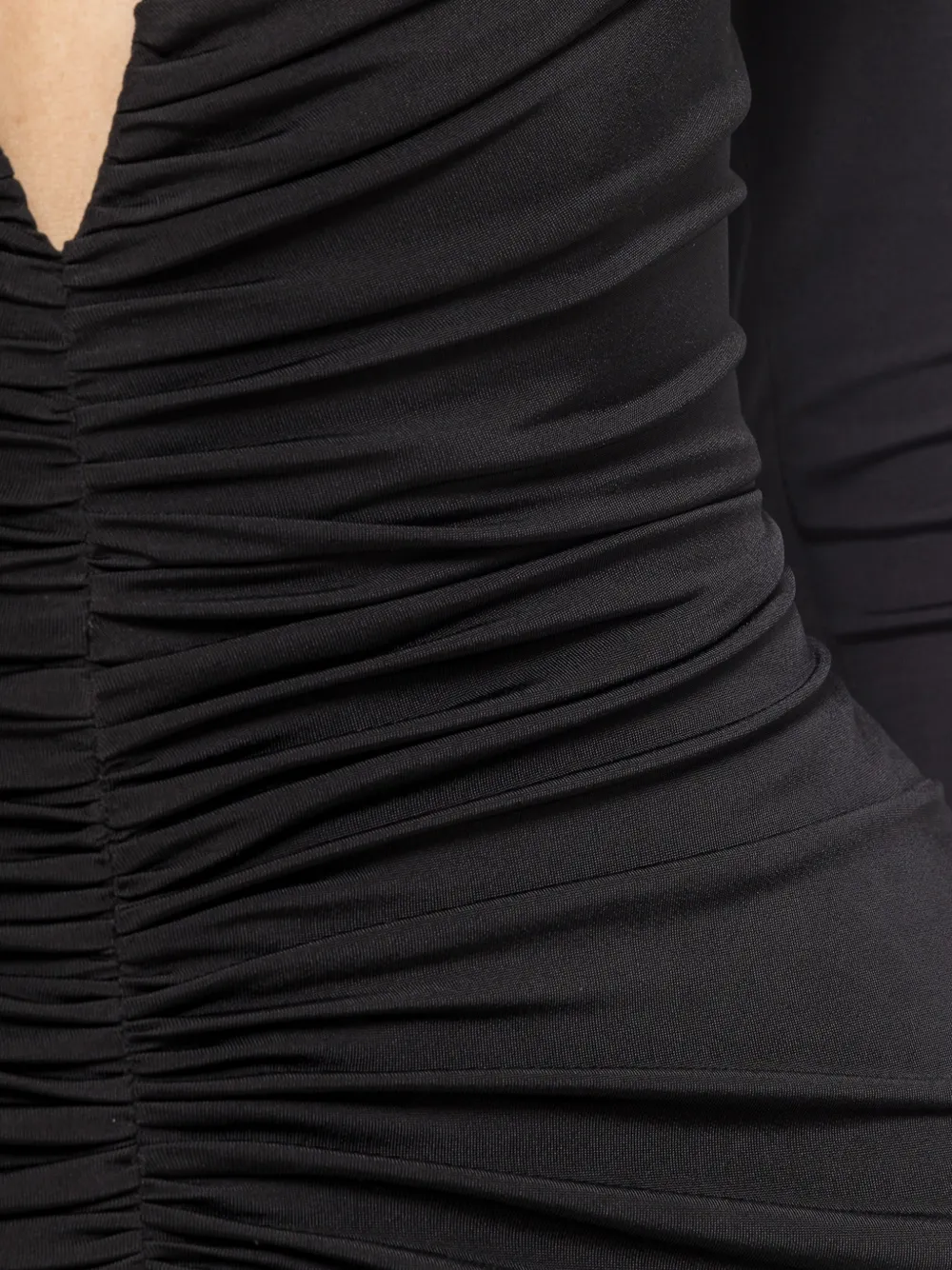 NISSA Midi-jurk met ruches Zwart