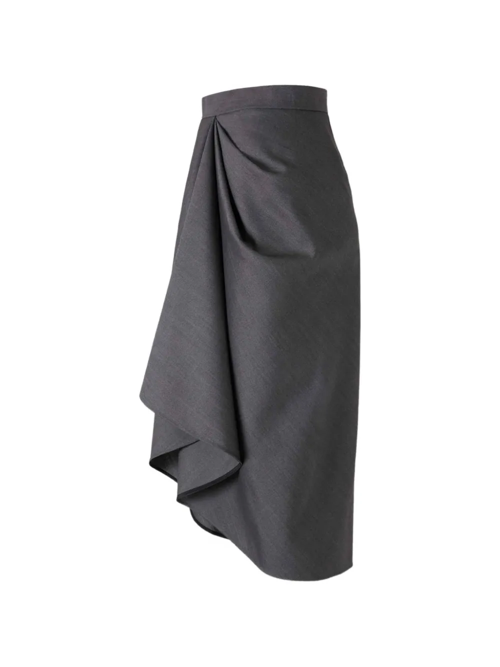  Givenchy Draped Midi Skirt - Grey 