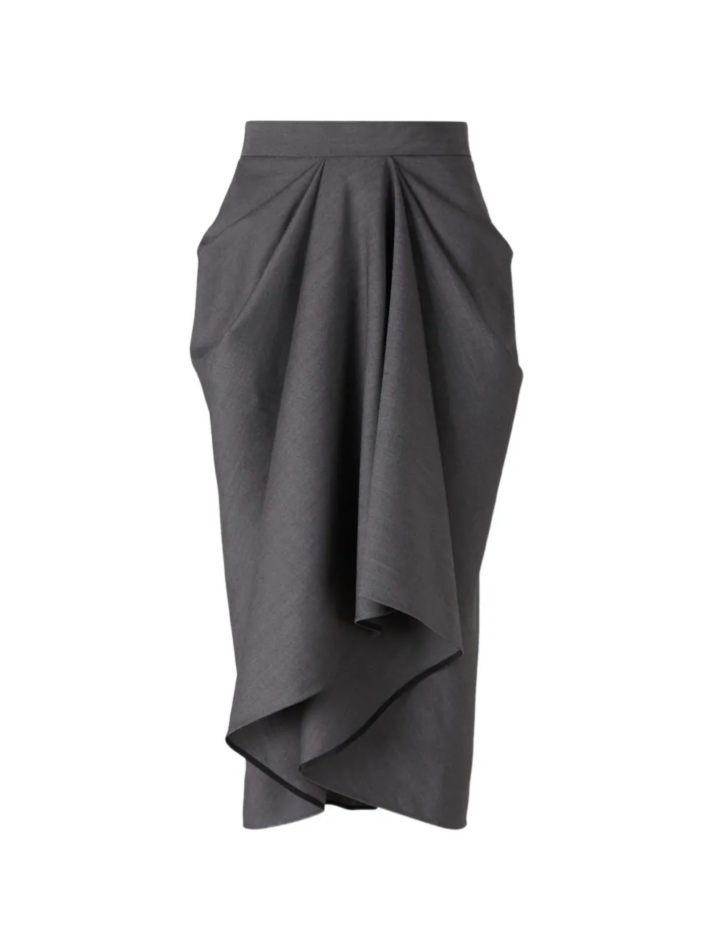 Givenchy draped midi skirt - Grigio