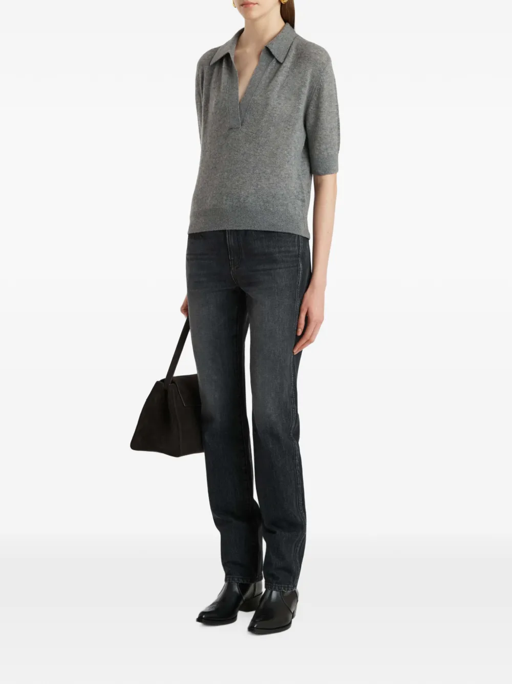 KHAITE Farley jeans Zwart