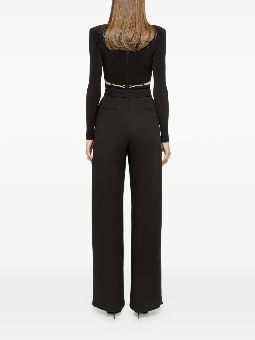 NISSA Body met hoge hals en ring Zwart
