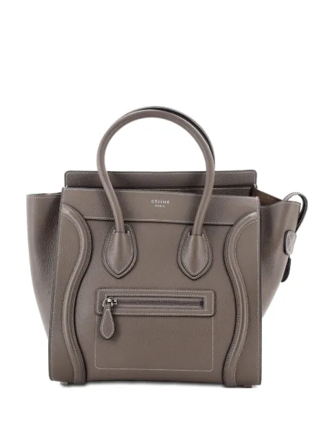 Celine Pre-Owned Luggage Bag Grainy Leather Micro tote bag