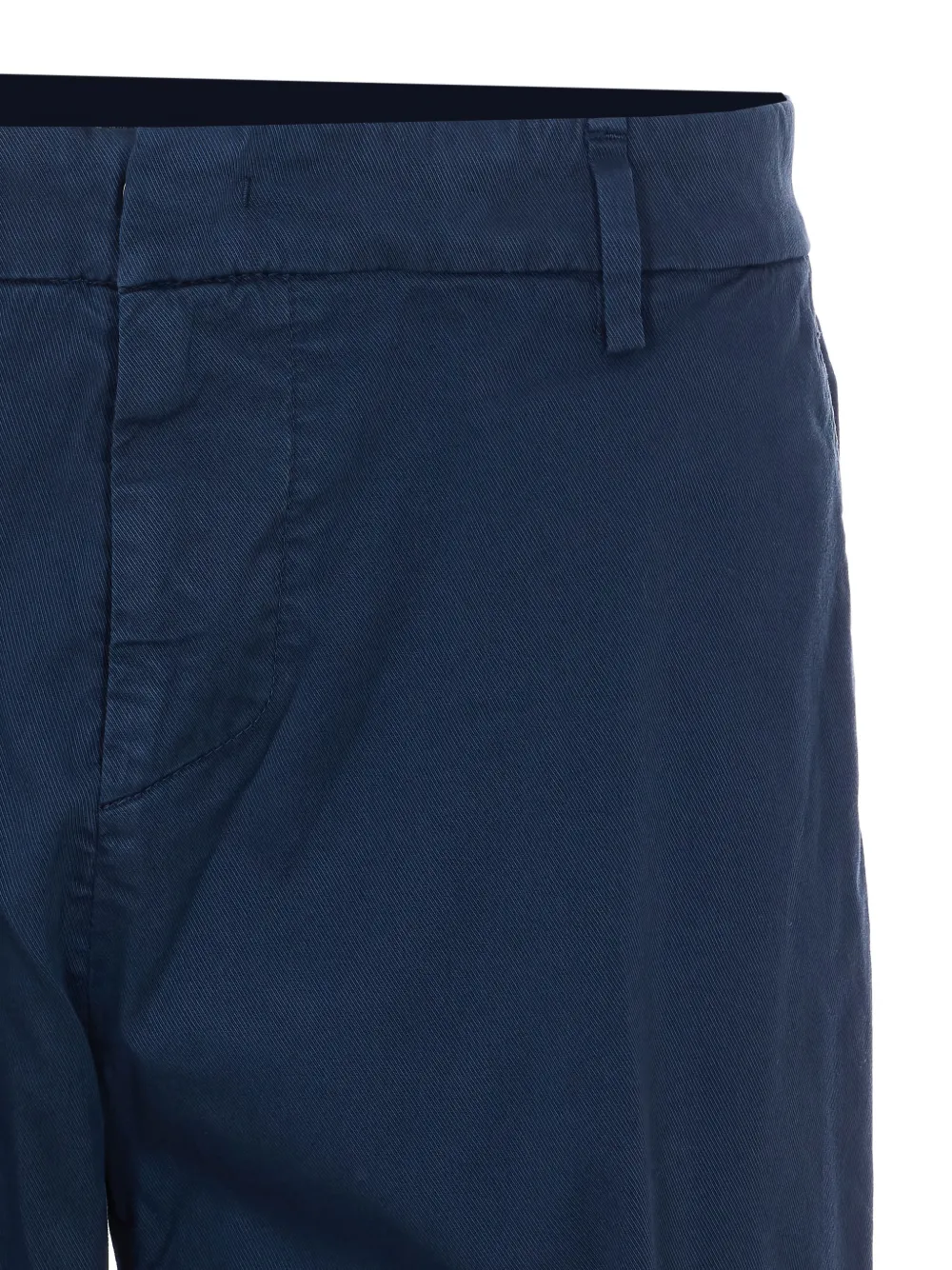 DONDUP Broek met knoop en manchetten Blauw