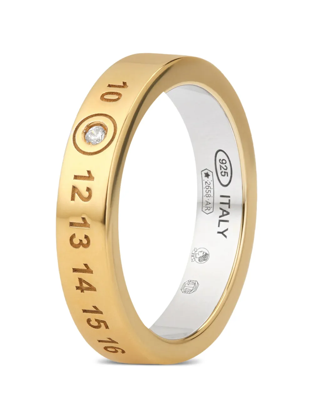 Maison Margiela numerical diamond ring - Oro