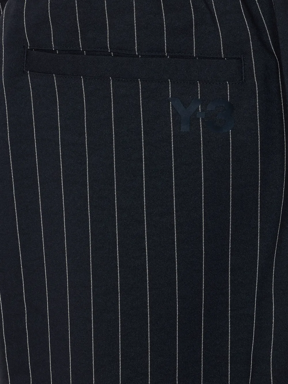 Y-3 Striped-pattern Elasticised Trousers - Black 